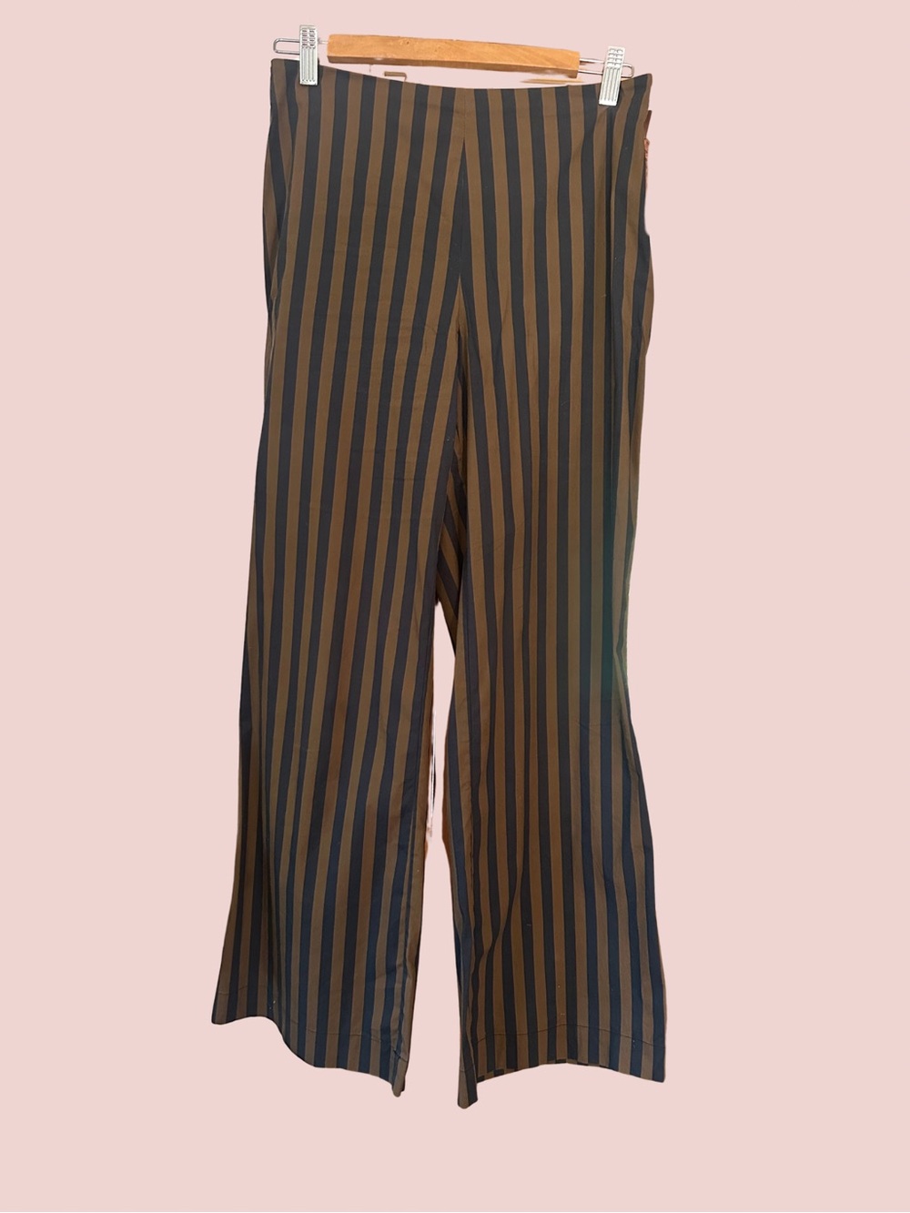 Simon Miller Black & Brown Vertical Stripe Trousers